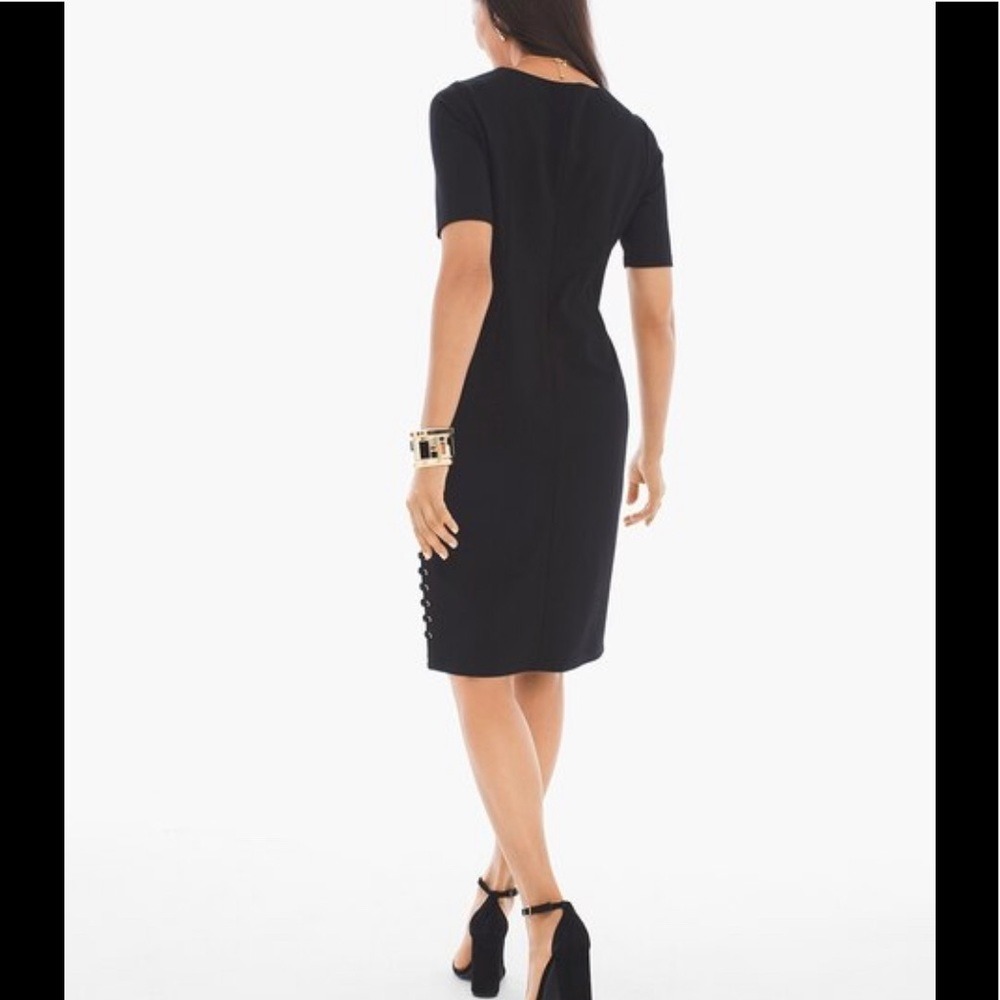 Chico's Size 0.5 Side Grommet Dress Standard Size 6 - Picture 6 of 7